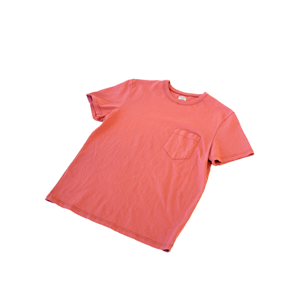 Homespun Knitwear Dad's Pocket Tee Tennessee Jersey Red Fade