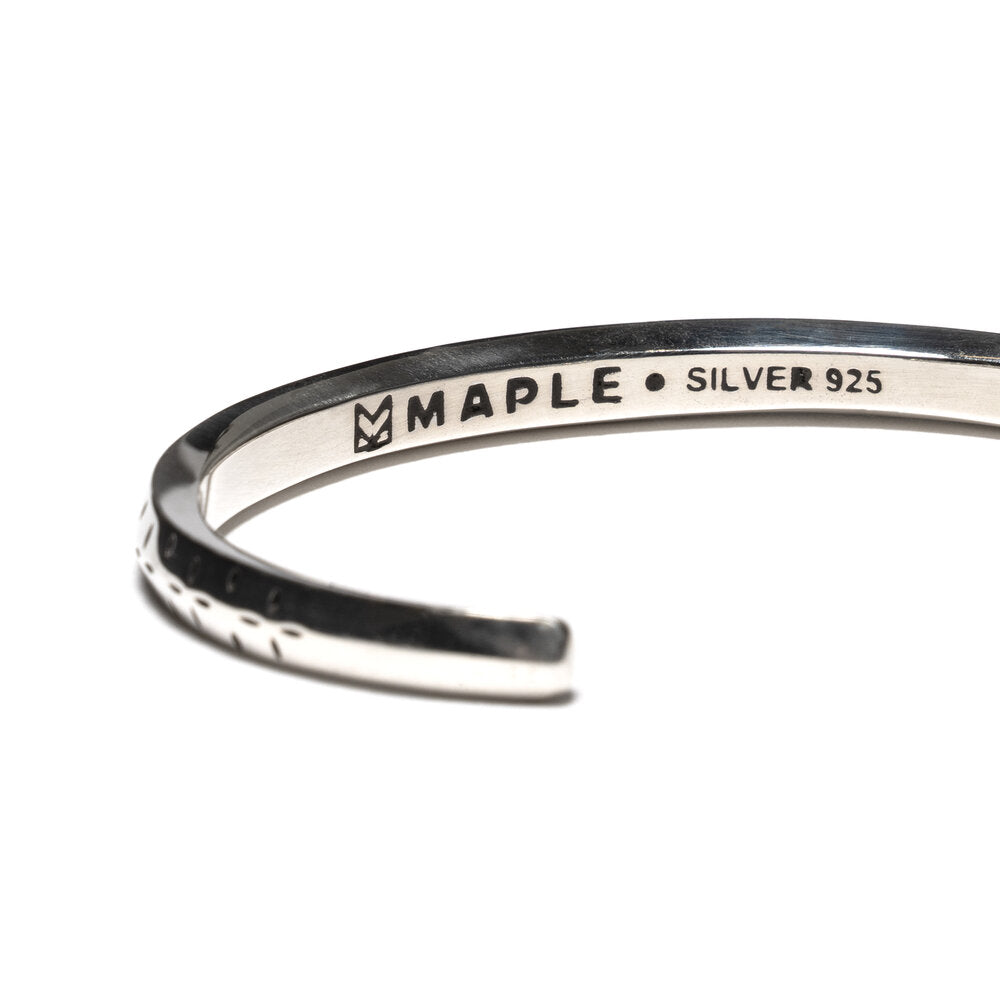 Maple Bandana Bangle Silver 925 detail