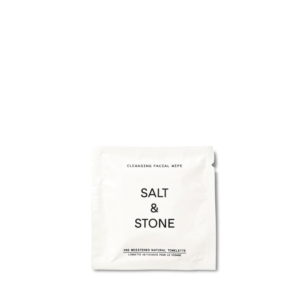 Salt & Stone Cleansing Facial Wipes - 20 Pack