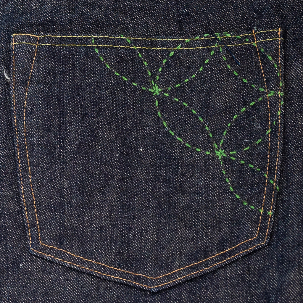 Sugar Cane Okinawa Jeans back pocket